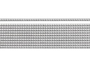 Knorr Prandell Verzierwachs 2 mm Perlenstreifen, Silber