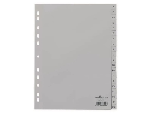 [90095724 249171] DURABLE Register A4 A-Z, Grau