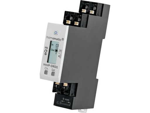 [90095741 1105664] Homematic IP Smart Home Schaltaktor für Hutschienenmontage – 1-fach
