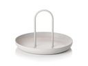 Zone Denmark Serviertablett Singles 20 cm, Hellgrau