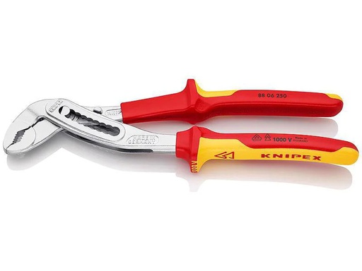 [90096021 917011] Knipex Wasserpumpenzange Alligator 250 mm verchromt, isoliert