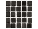 Glorex Selbstklebendes Mosaik Poly-Mosaic 5 mm Schwarz