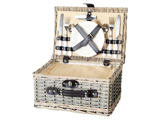 [90096140 989626] Boltze Picknickkorb Ariege 14-teilig