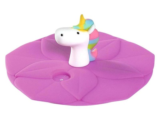 [90096266 1027651] Leonardo Glasabdeckung Bambini Einhorn Mehrfarbig/Pink