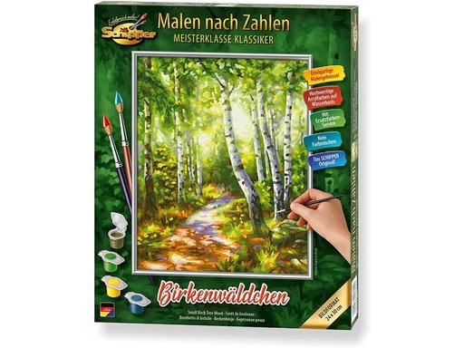 [90096327 888558] Schipper Malen nach Zahlen Birkenwäldchen