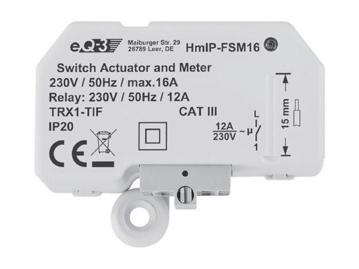 [90096409 515354] Homematic IP Smart Home Funk-Schalt-Mess-Aktor 16 A Unterputz