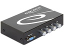 Delock VGA-Switchbox 4 Port mit Audio