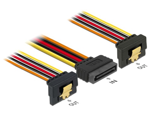 [90096694 603292] Delock Y-Stromkabel SATA - 2x SATA 15 cm