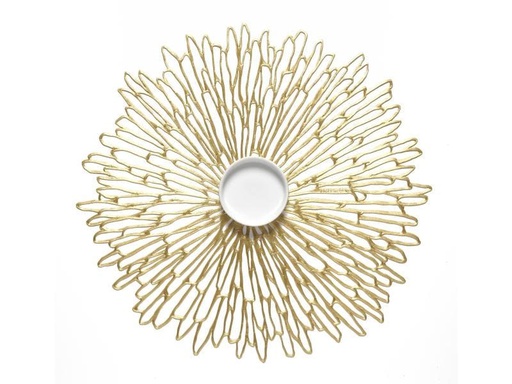 [90097162 1089966] Chilewich Tischset Bloom 38.6 cm x 40 cm, Gold