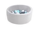 Knorrtoys Bällebad Grey 300 Bälle creme/grey/lightblue
