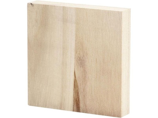 [90097224 826794] Creativ Company Holzartikel 9.6 x 9.6 cm Platte quadratisch