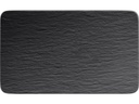 Villeroy & Boch Speiseteller Manufacture Rock 1 Stück, Schwarz