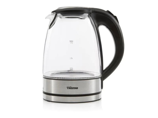 [90097550 887424] Tristar Wasserkocher WK-3377 1.7 l, Silber/Transparent