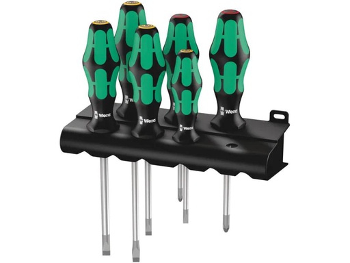 [90097559 770113] Wera Schraubenzieher-Set Kraftform 334/6 Rack