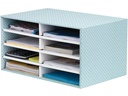 Fellowes Dokumentenablage R-Kive Blau, 8 Fächer