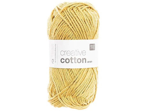 [90097671 1156780] Rico Design Wolle Creative Cotton Aran 50 g, Mais