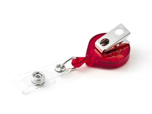 [90009761 1144285] Robert Rieffel Ausweishalter KB-Mini Badge 90 cm, mit Clip, Rot