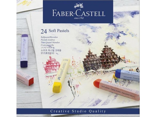 [90097859 253075] Faber-Castell Pastellkreide Soft Studio 24 Stück