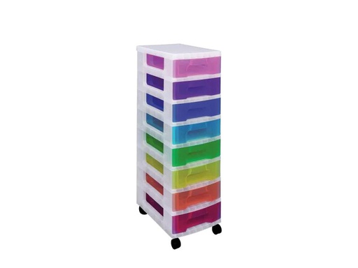 [90097888 291397] Really Useful Box Aufbewahrungsbox 8 x 7 Liter Mehrfarbig
