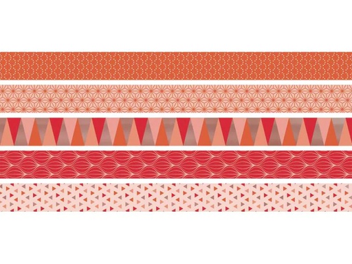 [90097989 665423] Heyda Washi Tape Triangle Koralle