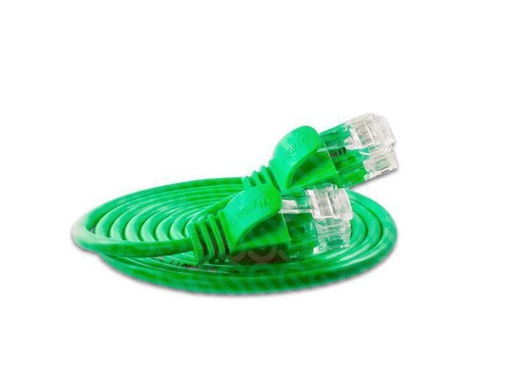 [90098202 374996] SLIM Slimpatchkabel RJ-45 - RJ-45, Cat 6, UTP, 7.5 m, Grün