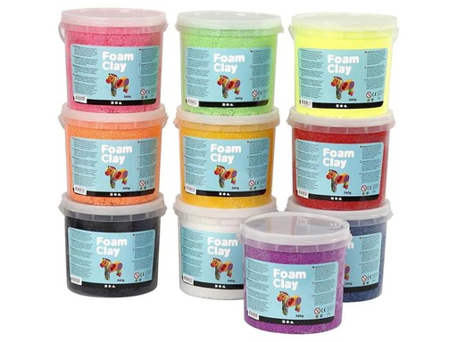[90098233 1043719] Creativ Company Modellier-Set Foam Clay farbig sortiert