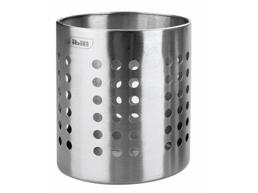 [90098583 478123] Ibili Küchenutensilienhalter Premier gross Silber