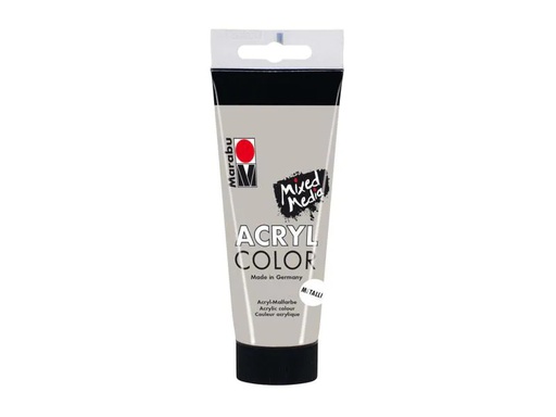 [90098626 545408] Marabu Acrylfarbe Acryl Color Metallic 100 ml, Silber