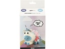 Creativ Company Modellier-Set Foam & Silk Clay Set Einhorn, Blau