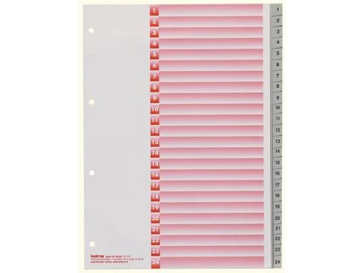 [90099100 830669] Kolma Register A4 KolmaFlex 1-24