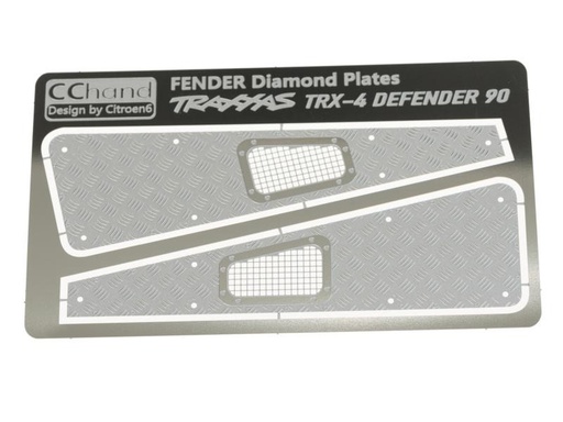 [90099371 660546] RC4WD Modellbau-Riffelblech TRX-4 Defender vorne