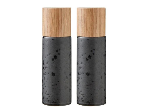 [90099638 1015203] Bitz Salz- und Pfeffermühle 2 Stück, 16.7 cm, Schwarz