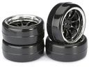 Absima Kompletträder Drift LP Profil B 9-Speichen, 1:10, 4 Stück