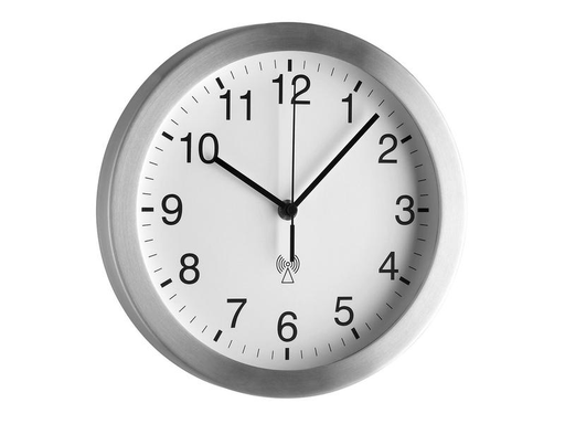 [90099904 1093732] TFA Dostmann Funk-Wanduhr Weiss